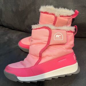 Sorel Kids Pink Rain & Snow Boots